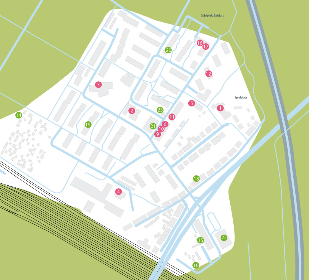 Stadt Plan Hochstätt